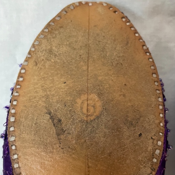 ❌ SOLD! Beachcomber handmade purple sequin flats! - Picture 12 of 13